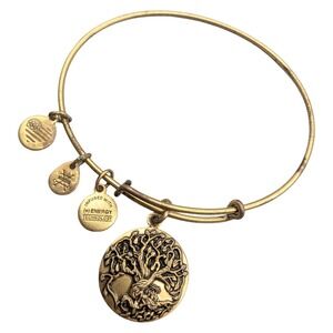 Alex and Ani Tree of Life Bangle Bracelet Rafaelian Gold Finish Expandable 2016